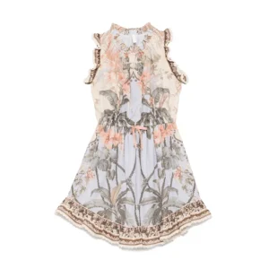 Abito per bambina ZIMMERMANN Kids Wylie multicolore con stampa floreale all-over