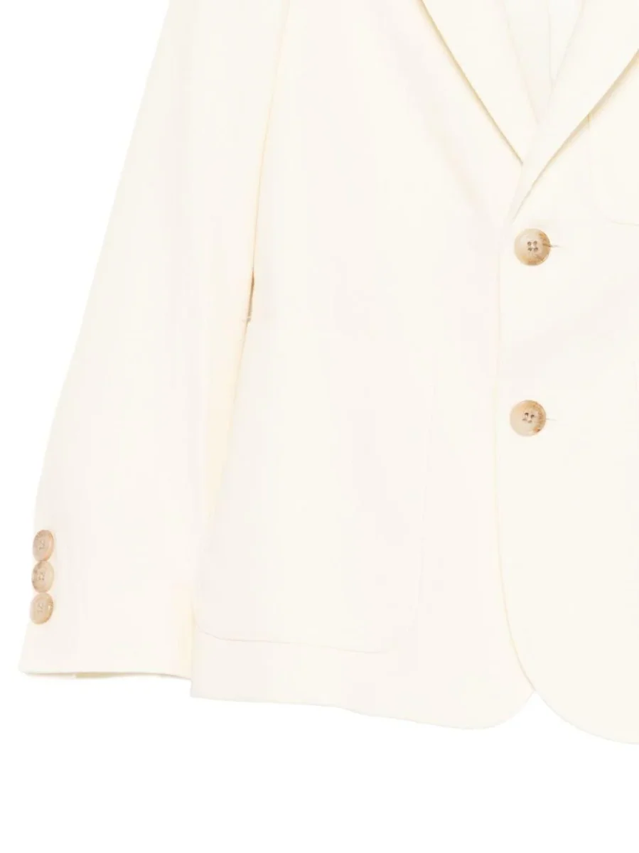 Blazer per bambino Emporio Armani Kids bianco con revers classici - immagine 4