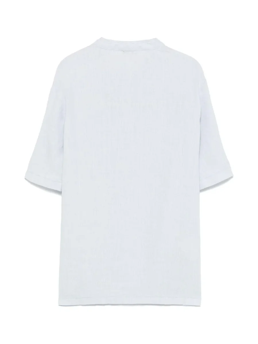 Camicia per bambino Il Gufo azzurro in lino - immagine 4