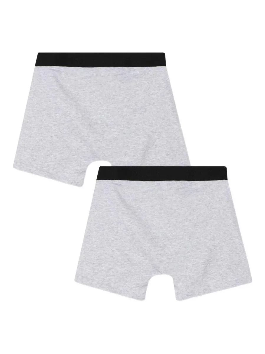 Set di 2 boxer Boss Kids grigi con stampa - immagine 3