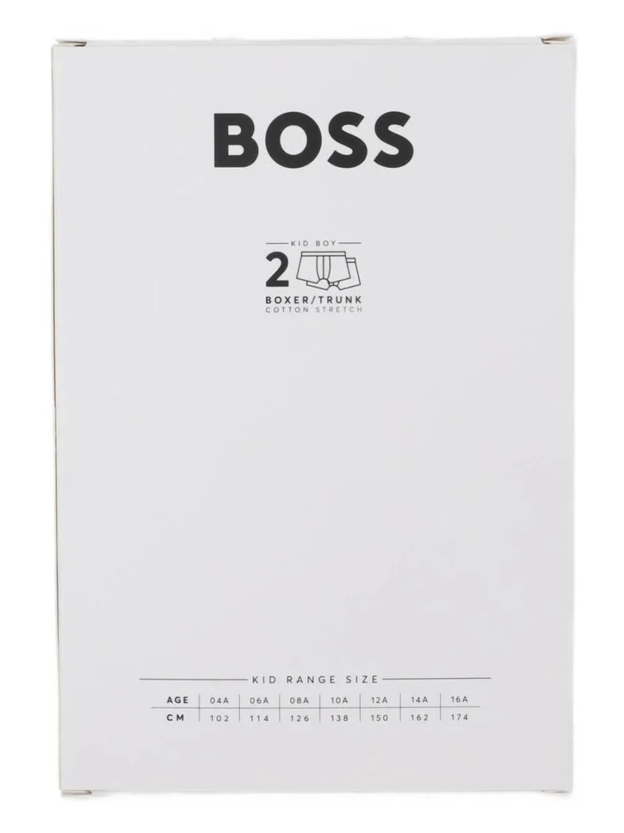 Set di 2 boxer Boss Kids grigi con stampa - immagine 5
