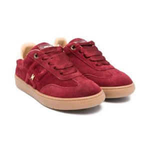 Sneakers per bambina Elisabetta Franchi La Mia Bambina rosse con dettaglio logo