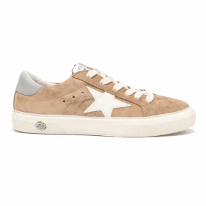 Sneakers per bambino Golden Goose Kids marrone con stelle sui lati