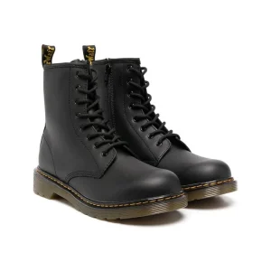 Stivaletti Fiori per bambini Dr. Martens Kids neri con cuciture a contrasto