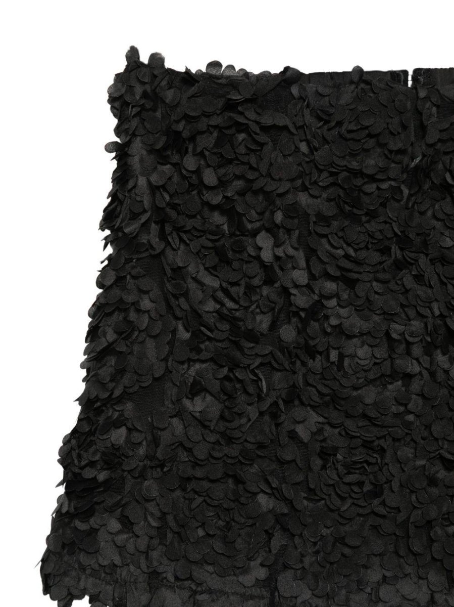 Top per donna Merci nero con design ruches - immagine 3
